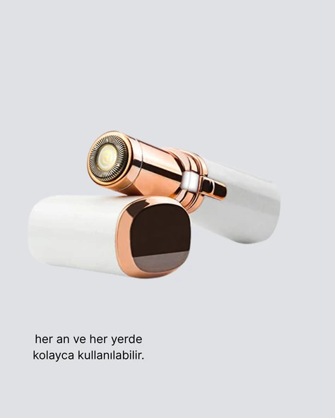 Taşınabilir Yüz ve Kaş Epilatörü – Acısız Tüy Temizleme - Resim 3