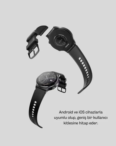 Akıllı Saat NFC – Bluetooth Arama ve Kablosuz Şarj Özellikli - Resim 3