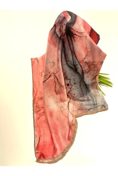 Monalisa Home Lüks Figürlü Gösterişli Dökümlü Eşarp ürün görseli