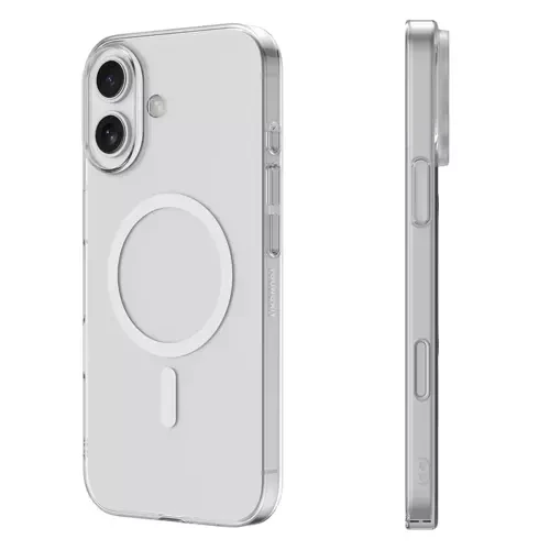 İphone 16 PLUS Uyumlu Kılıf M-Safe Şarj Özellikli Arka Kapak Kapak Şeffaf ürün görseli 1