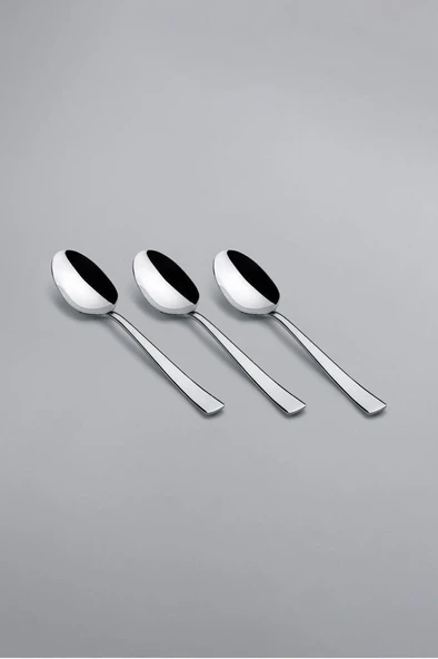 Nehir Deniz Sade 6 Kişilik 30 Parça Çatal Kaşık Takımı - Resim 6