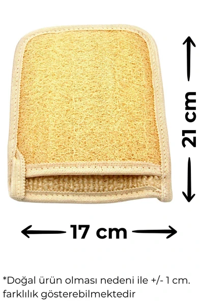 5`li Banyo Hamam Kese Seti Doğal Kabak Lifi Yüz + Vücud + Sırt + Sabun + Kese // Set10 - Resim 3