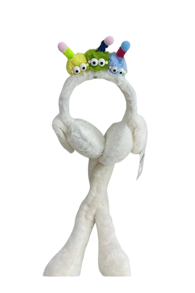 Recos Çocuk Peluş Figürlü Oynar Kulaklı Hareketli Sesli Kışlık Kulaklık RCS.TRL.EKR.2025 - 2