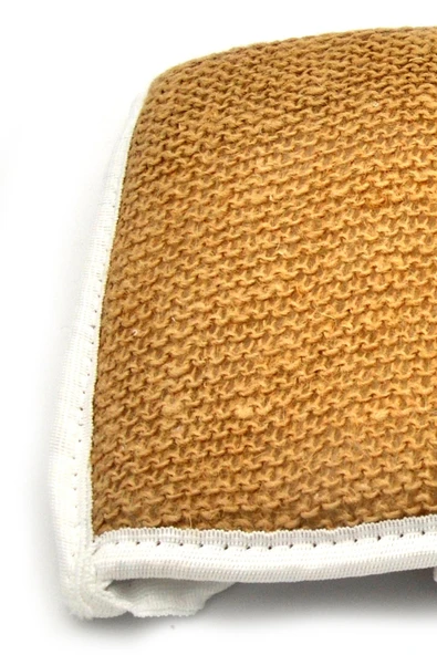 Doğal Jüt İp Eldiven Tipi Kare Banyo Lifi Hamam Vücud Kesesi 16x20 cm. - Resim 2