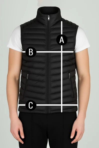 Plus Scorpion Erkek Şişme Mevsimlik Yelek – Hafif, Fermuarlı, Şık ve Rahat (S-XXL) - Resim 6