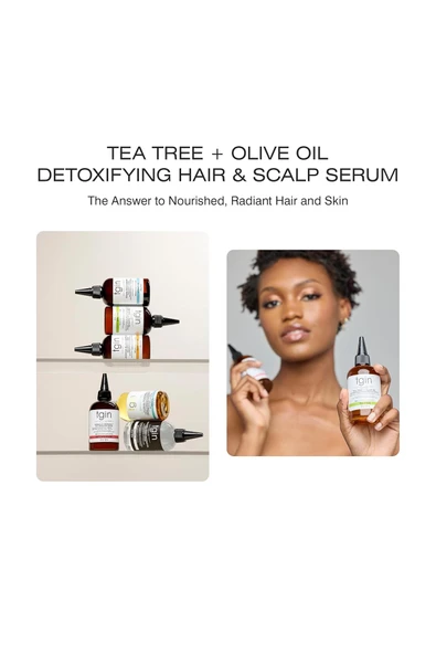 tgin Tea Tree + Olive Oil Arındırıcı Saç ve Saç Derisi Serumu 120ML - Resim 4