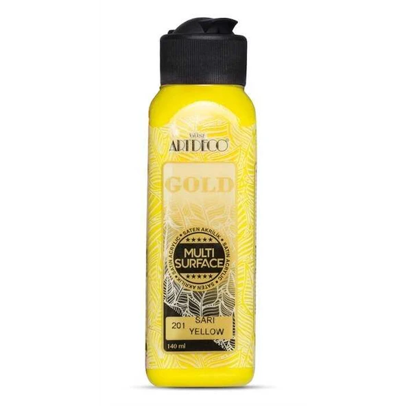 Artdeco Gold Akrilik Boya Sarı 140 ml ürün görseli