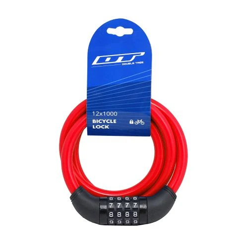 DT 12X1000 Şifreli Bisiklet Kilidi Farklı Renklerde KLT-224 KLT-225 KLT-226 KLT-227 ürün görseli 1
