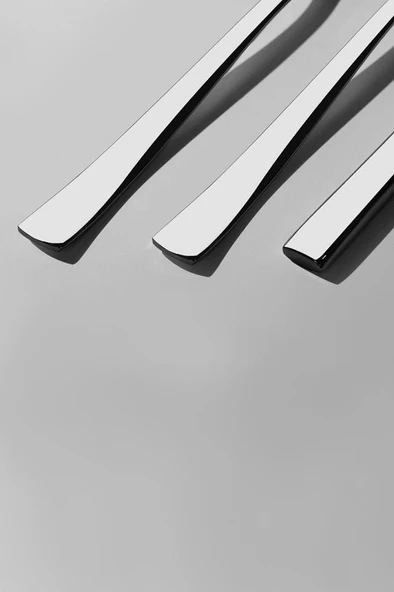 Nehir Deniz Sade 12 Kişilik 84 Parça Kutulu Çatal Kaşık Bıçak Takımı - Resim 3