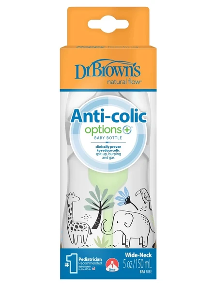 Dr.Browns Geniş Ağız PP Antikolik Options Biberon  150ml Erkek