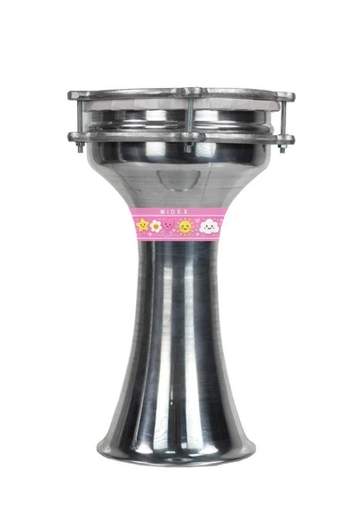 Midex DBK-02PK Çocuklar İçin 2 Numara Alüminyum Darbuka Seti (33 x 18 cm) ürün görseli