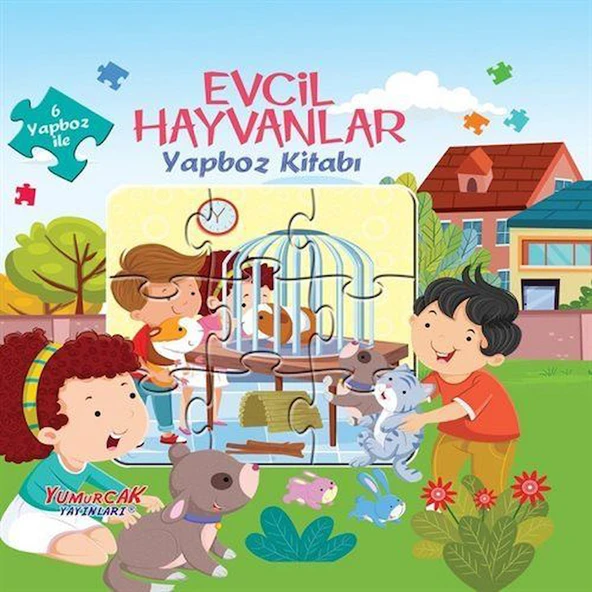 Evcil Hayvanlar Yapboz Kitabı ürün görseli