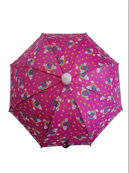 71cm Katlanır Kılıflı Düdüklü Çocuk Şemsiyesi Yağmur Kış Sonbahar RB0492