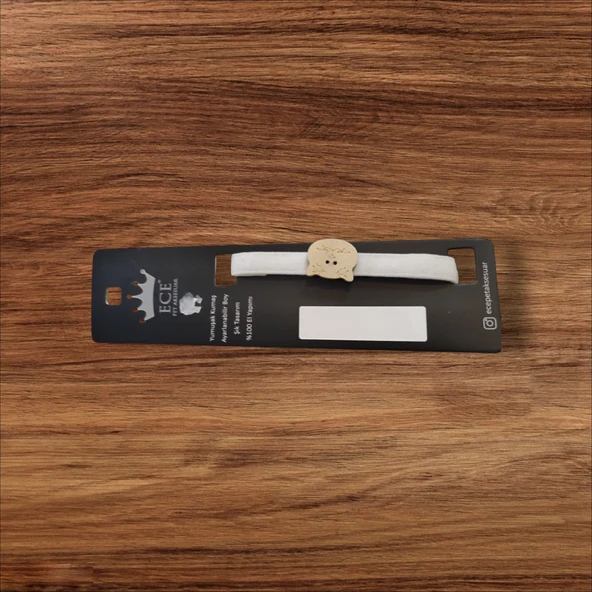 ECE EL YAPIMI YUMUŞAK KUMAŞ AYARLANILABİLİR  KEDİ TASMASI ürün görseli