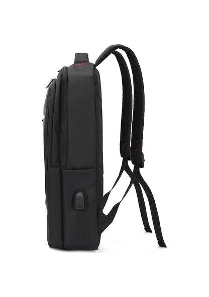 Mack Office MCC-007 17.3" Office USB Girişli Notebook Sırt Çantası Siyah - Resim 6