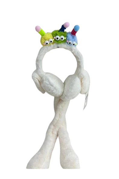 Recos Çocuk Peluş Figürlü Oynar Kulaklı Hareketli Sesli Kışlık Kulaklık RCS.TRL.EKR.2025