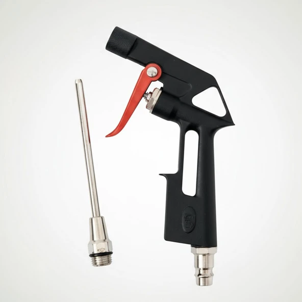 Hava Tabanca Seti 5 Parça Üfleme Temizleme Tabancası Hortum Uçlu Kompresör Aksesuar Seti - Resim 4