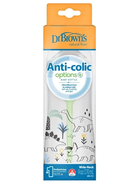 Dr.Browns Geniş Ağız PP Antikolik Options Biberon  270ml Erkek