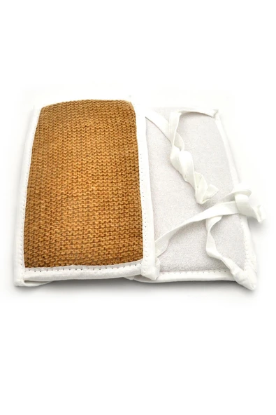 Doğal Jüt İp Banyo Sırt Lifi Hamam Sırt Kesesi 15x27 cm. - Resim 3