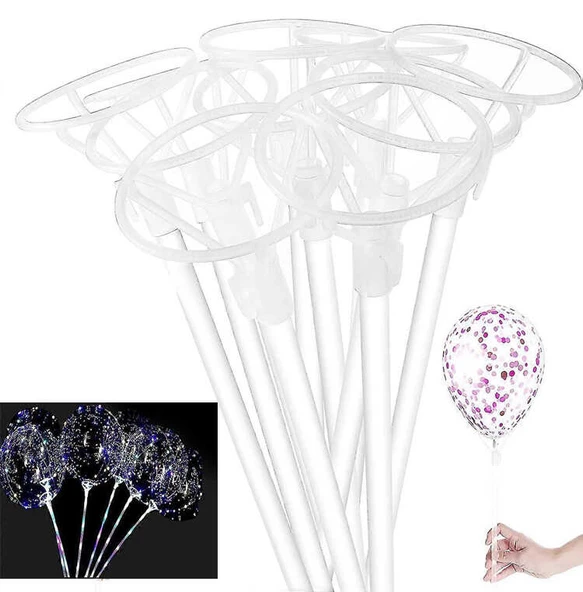 BALON ÇUBUĞU KALIN ÇUBUKLU BÜYÜK BAŞLIKLI 25 ADET ürün görseli