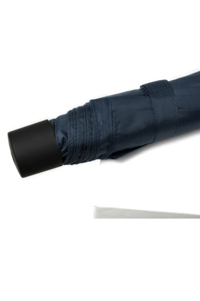 Mini Çanta Boy Bayan Şemsiyesi Lacivert  Şemsiye - Resim 7