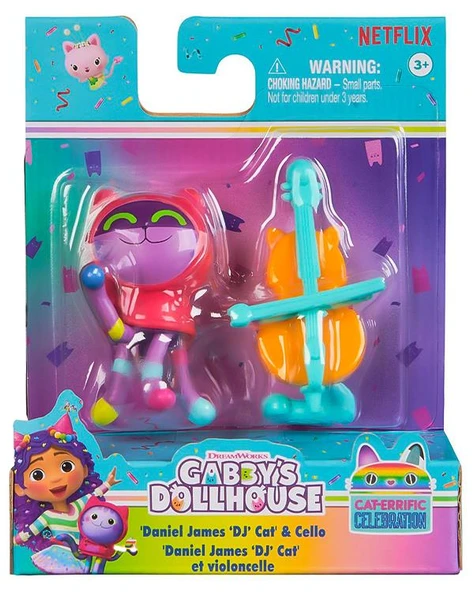 Gabbys Dollhouse Daniel James DJ Cat and Cello Figür ve Aksesuar Seti 20149926 ürün görseli