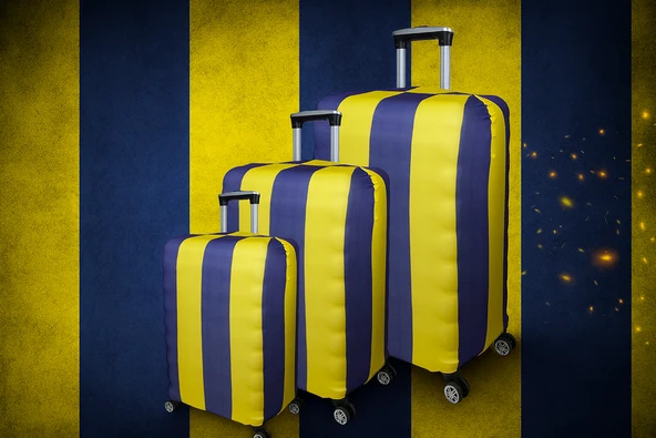 Bagacar Büyük Orta Kabin Boy için 3 lü Valiz Kılıfı - Resim 9