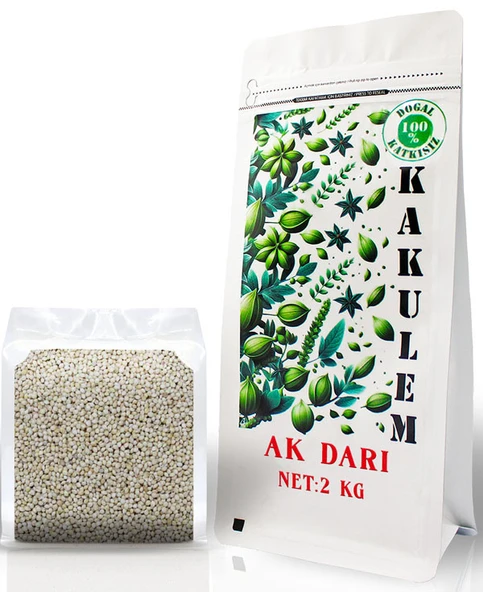 KAKULEM SERTİFİKALI Muhabbet Kuşu Papağan Yemi Ak Darı 2 KG ürün görseli