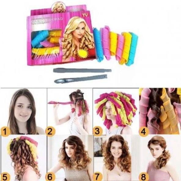 Saç Bigudisi 18 Adet - Magic Leverage ürün görseli