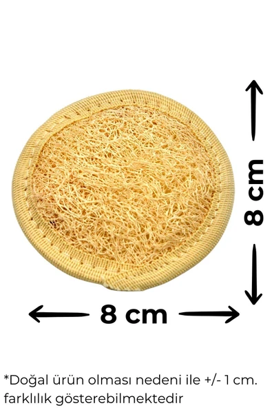 5`li Banyo Hamam Kese Seti Doğal Kabak Lifi Yüz + Vücud + Sırt + Sabun + Kese // Set10 - Resim 2