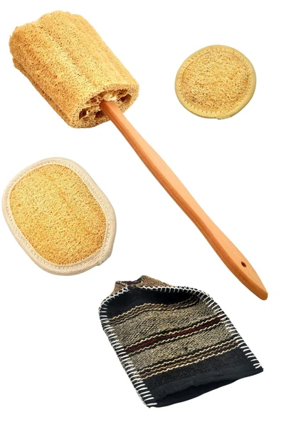 Doğal Kabak Lifi 4`lü Banyo Hamam Kese Seti (Yüz + Vücud + Sırt) - Set9 ürün görseli