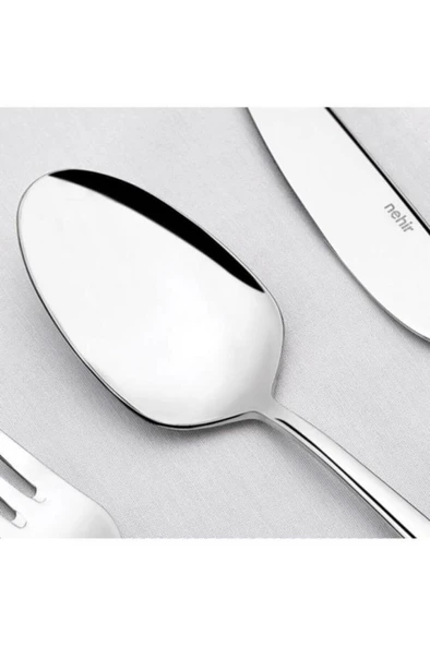 Nehir Deniz Sade 36 Parça Karton Kutulu Çatal Kaşık Bıçak Takımı - Resim 2