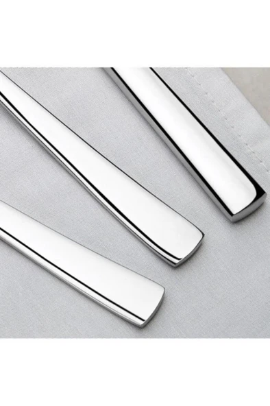 Nehir Deniz Sade 36 Parça Karton Kutulu Çatal Kaşık Bıçak Takımı - Resim 3