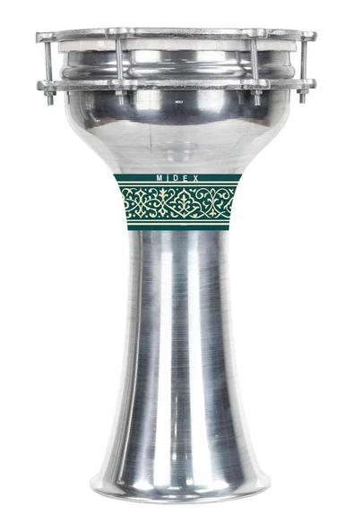 Midex DBK-05 Yetişkinler İçin 5 Numara Büyük Boy Alüminyum Darbuka (41 x 22 cm) ürün görseli 1