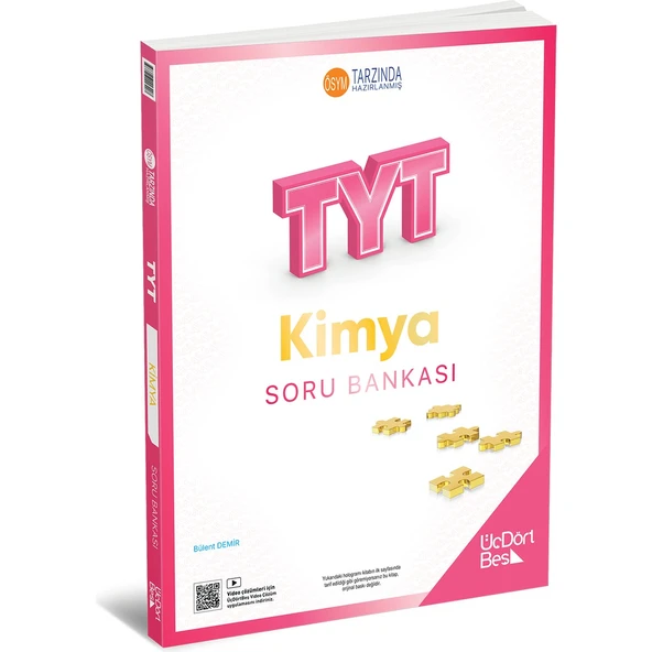 ÜçDörtBeş Yayınları TYT Kimya Soru Bankası