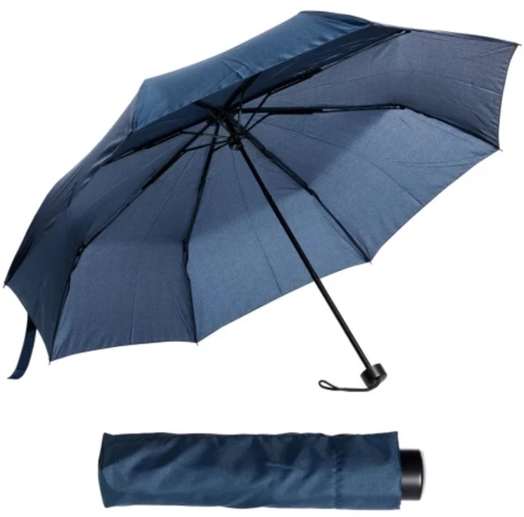 Mini Çanta Boy Bayan Şemsiyesi Lacivert  Şemsiye - Resim 2