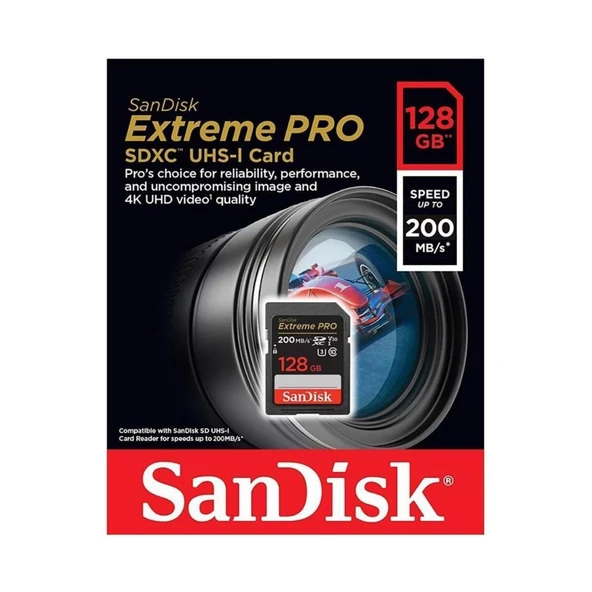 Sandisk Extreme Pro 128GB 200MB/S Sdxc Hafıza Kart - Outlet - 3