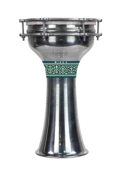 Midex DBK-04 Yetişkinler İçin 4 Numara Büyük Boy Alüminyum Darbuka (38 x 20 cm) ürün görseli