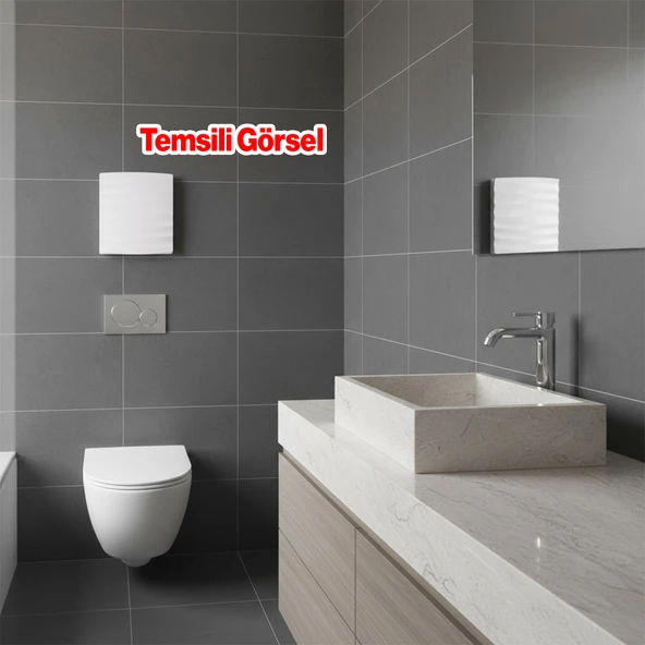Süper Sessiz 12 W Kapaklı Düz Banyo WC Aspiratör Fanı 120 mm Duvar Tipi Tuvalet Hava Havalandırma - Resim 7