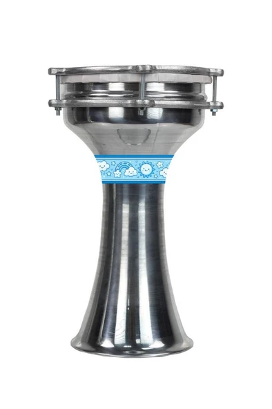 Midex DBK-02BL Çocuklar İçin 2 Numara Alüminyum Darbuka Seti (33 x 18 cm) ürün görseli