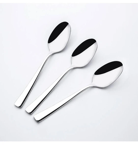 Nehir Deniz Sade 12 Adet Tatlı Kaşık Takımı ürün görseli