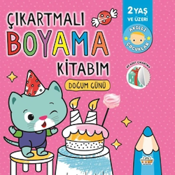06 Yaş Yay / Çıkartmalı Boyama Kitabım - Doğum Günü ürün görseli 1