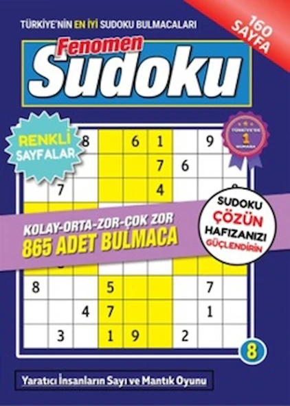 Fenomen Sudoku 8 / Kolektif / Maxi Yayıncılık / 9786259479521 ürün görseli