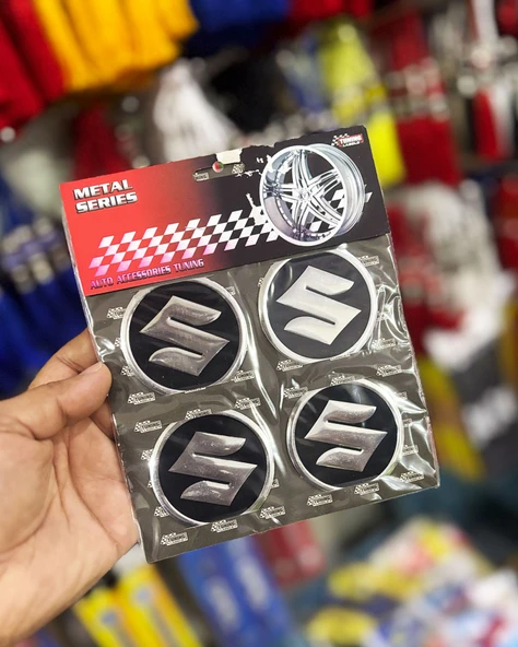 Universal Araç Uyumlu, Suzuki Jant Göbeği Arması, Sticker 4'lü Set 60mm ürün görseli