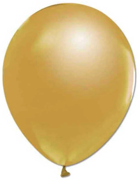 BALON METALİK 12 İNC (JOJO BALLOONS) ALTIN 100 ADET ürün görseli