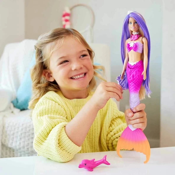 Barbie Renk Değiştiren Deniz Kızı Bebeği HRP97 - 5