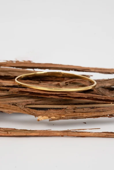 925 ayar gümüş altın yaldızlı kilidi zirkon taşlı lades bilezik  SGTL13040GOLD - Resim 3