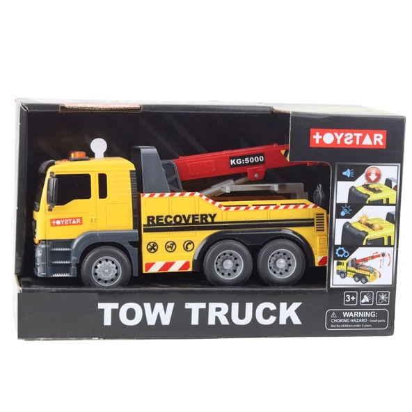 1:12 Sürtmeli Sesli Işıklı Oyuncak Vinç - Resim 3