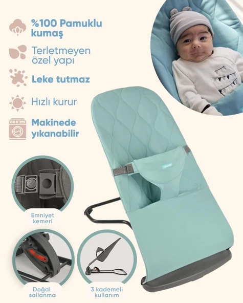 Enfal Oyuncak Let's Be Child Ana Kucağı Vintage Green (Su Yeşili) LC-36098 - 3