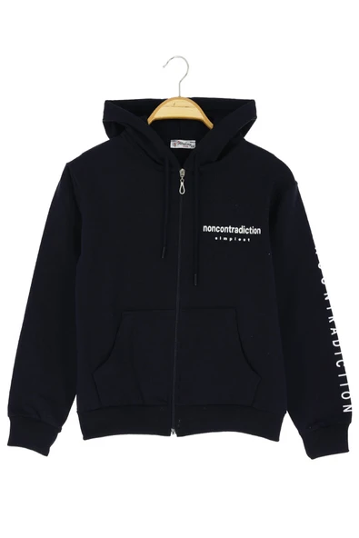 Kız çocuk Hırka Baskılı Kışlık Şardonlu - 2